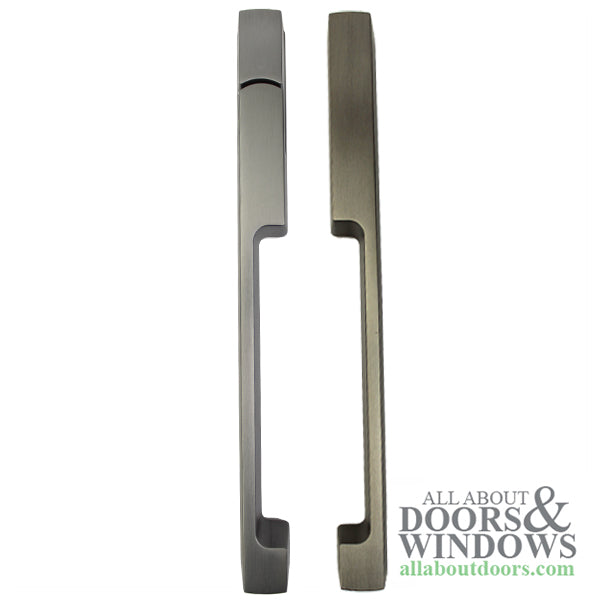 Hoppe Dallas Non-Keyed Sliding Door Handle – Left Hand, 1-3/4" Door, Alpine Frost