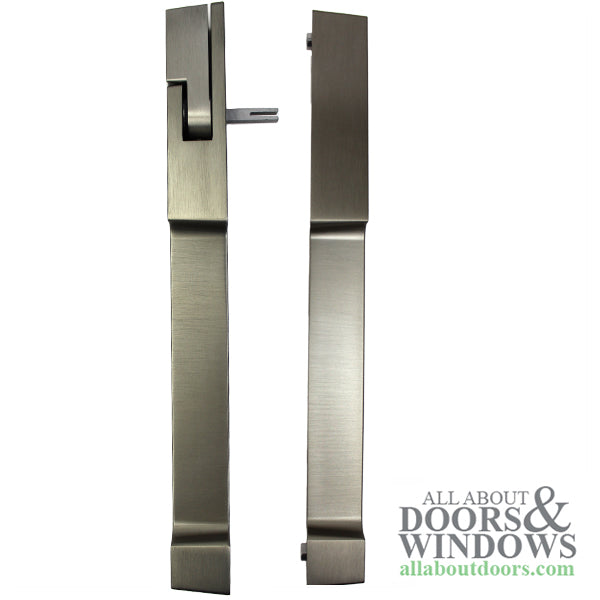 Hoppe Dallas Non-Keyed Sliding Door Handle – Left Hand, 1-3/4" Door, Alpine Frost