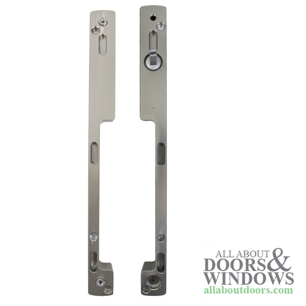 Hoppe Dallas Non-Keyed Sliding Door Handle – Left Hand, 1-3/4" Door, Alpine Frost