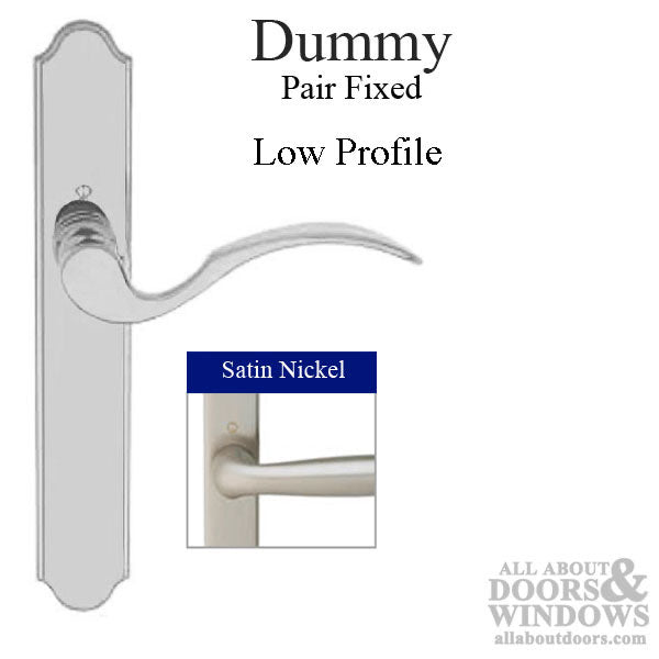 Hoppe Munchen Dummy Low Profile Handleset – Right Hand, Satin Nickel