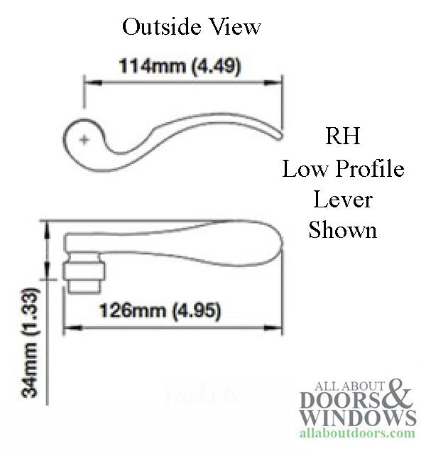 Hoppe Munchen Dummy Low Profile Handleset – Right Hand, Satin Nickel