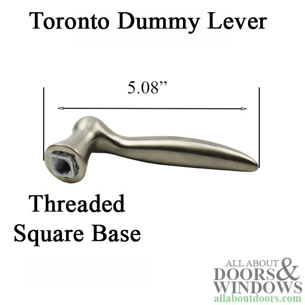 Hoppe Toronto Dummy Lever – Left Hand, Satin Nickel