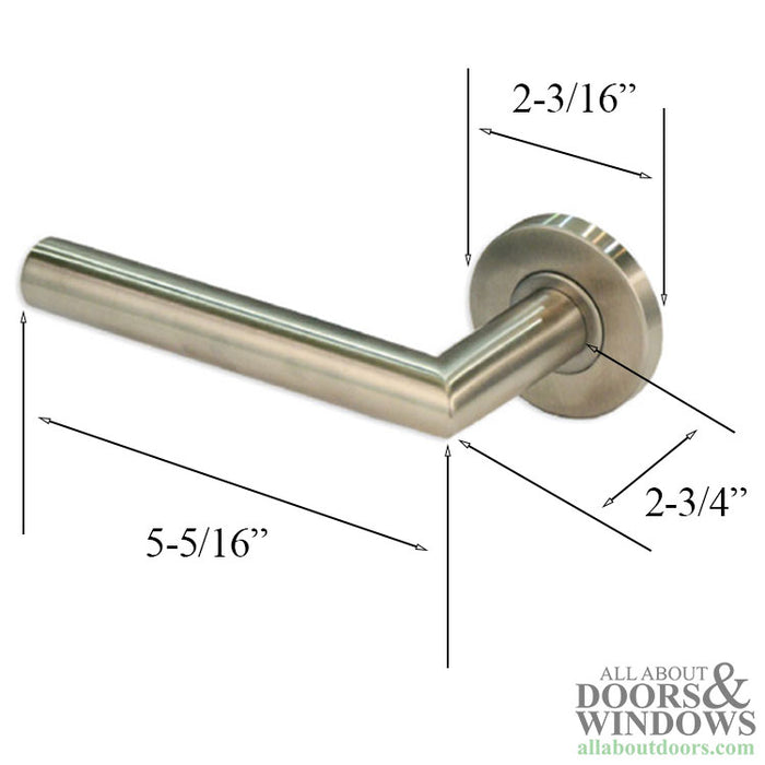 GU Ferco Belcanto Handle Set for Multipoint Locks – Stainless Steel