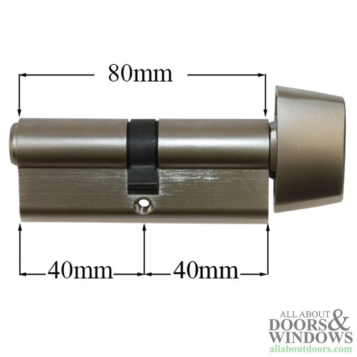 G-U/Ferco Euro Profile Cylinder – 40/40, for 2-1/4" Doors