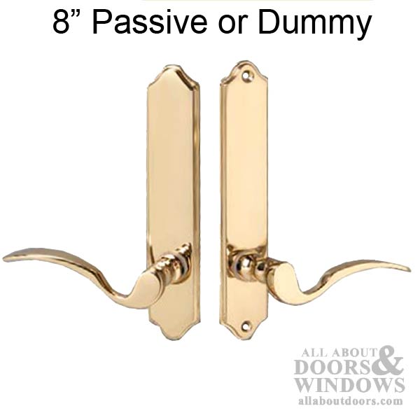 Ashland True Elegance 8" Arch Top Passive Handleset for Inactive Hinged Doors