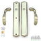 Hinged Patio Door Handle Set Trim – Passage Non-Keyed, PVD Brass
