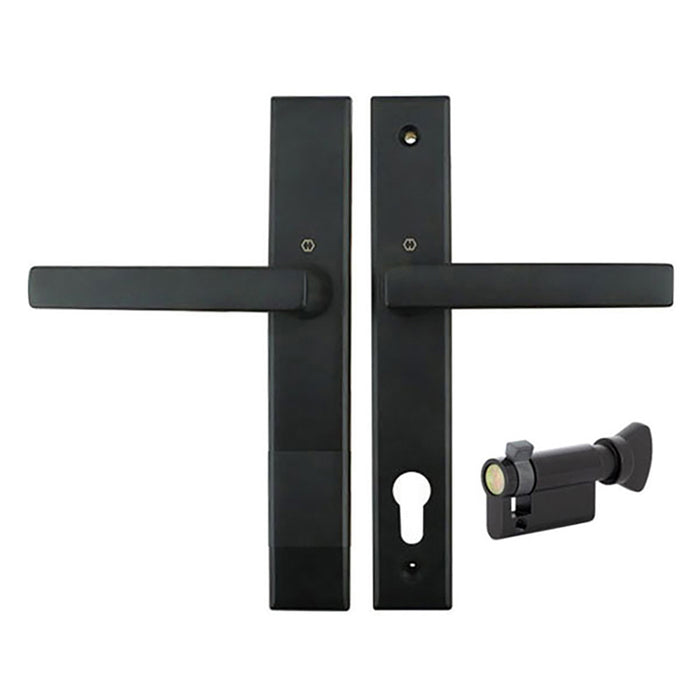 Hoppe Dallas Inactive Handleset – 92mm PZ, Matte Black