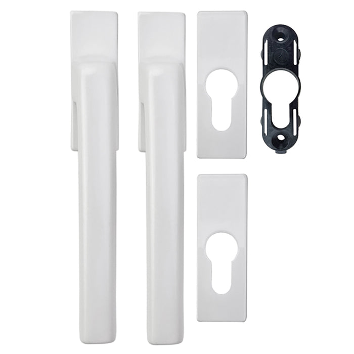 GU Dirigent Balcony Door Handle Set with Rosettes for Profile Cylinder