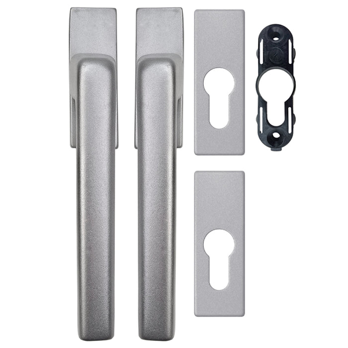 GU Dirigent Balcony Door Handle Set with Rosettes for Profile Cylinder