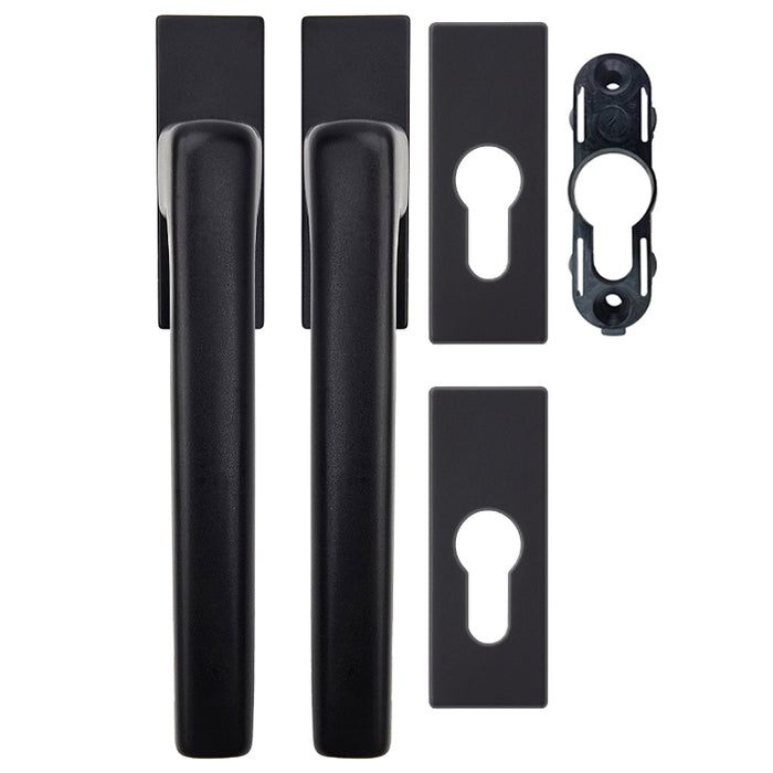 GU Dirigent Balcony Door Handle Set with Rosettes for Profile Cylinder