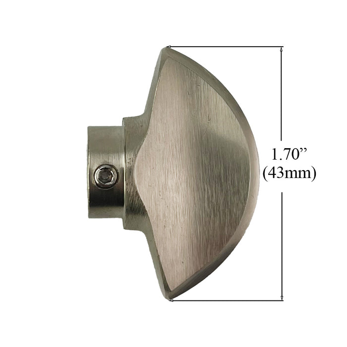 Hoppe Crescent Cylinder Knob – New Style Non-Logo Cylinder