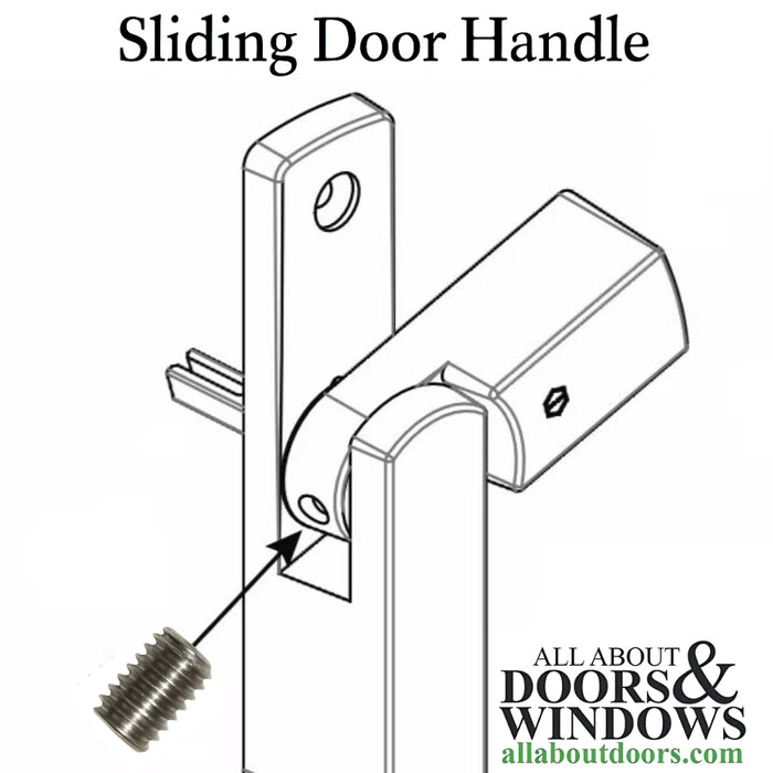 Hoppe Set Screw for Dallas Sliding Door Handle – M4 x 12mm