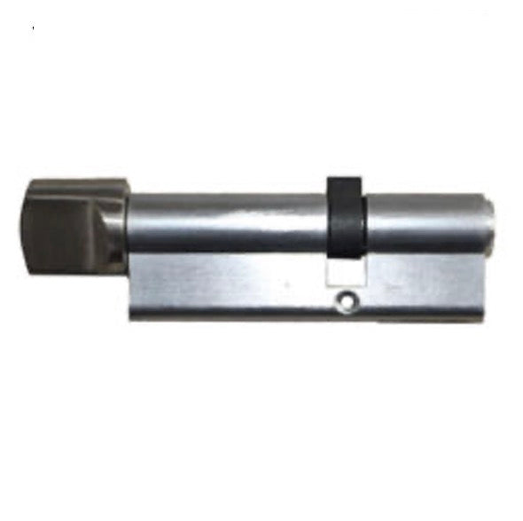 Hoppe Verona Keyed Euro Profile Cylinder – Stainless Steel with Brushed Chrome Thumb Turn