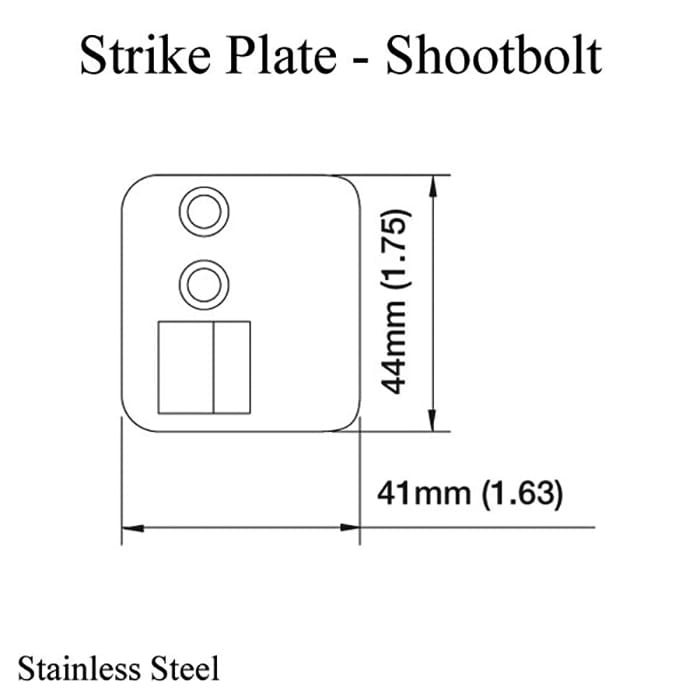 Hoppe Shootbolt Strike for Single Doors – Left Hand