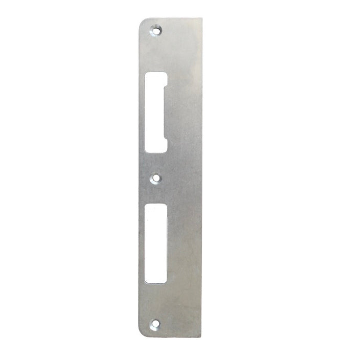 Weather Shield Flat Strike Plate for Latch and Deadbolt – 1-3/4" x 8-13/16", Right Hand Inswing