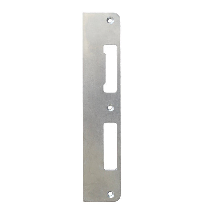 Weather Shield Flat Strike Plate for Latch and Deadbolt – 1-3/4" x 8-13/16", Right Hand Inswing