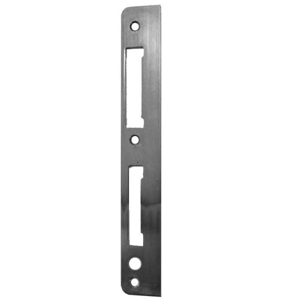 HTL Reversible Latch and Deadbolt Strike Plate – Stainless Steel, 1-5/16" x 9-5/16"