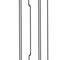 Weather Shield Tongue Strike Plate – 1" x 5", Radius Corners, Stainless Steel