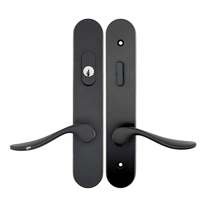 Marvin Traditional Active Handle Set Trim for Multipoint Doors – Matte Black, Blemished
