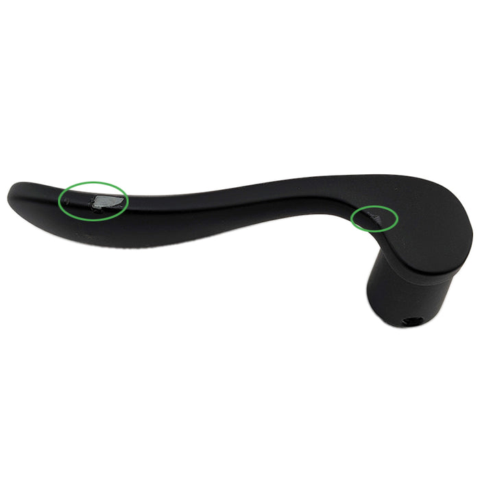 Marvin Traditional Active Handle Set Trim for Multipoint Doors – Matte Black, Blemished