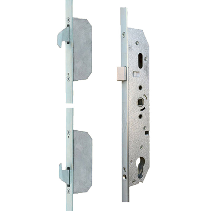 Pella Storm Door Multipoint Lock with Hooks and Spring Latch – 25mm Backset, 92mm PZ