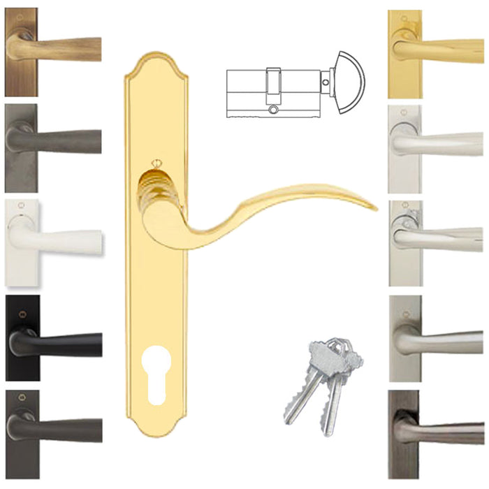 Hoppe Munchen Active Handle Set – 92mm PZ, Polished Chrome