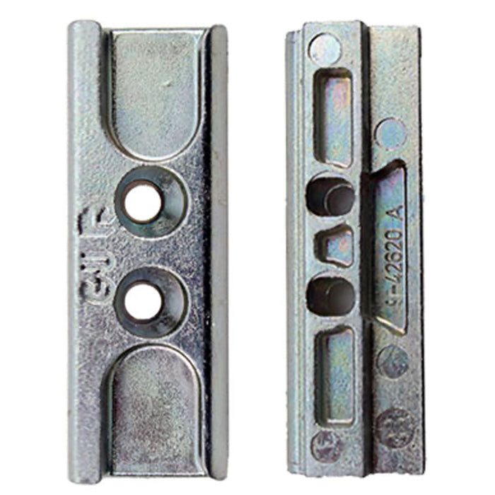 GU Euro Groove Locking Plate – Raised Back, 2-1/8" Length