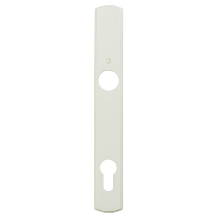 Hoppe Contemporary Exterior Backplate for Active Handlesets – 92mm PZ, Pure White