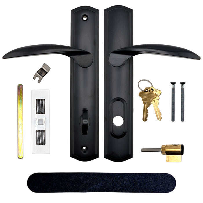 Amesbury Truth 700C Regency Active Keyed Handleset – 92mm PZ, Matte Black