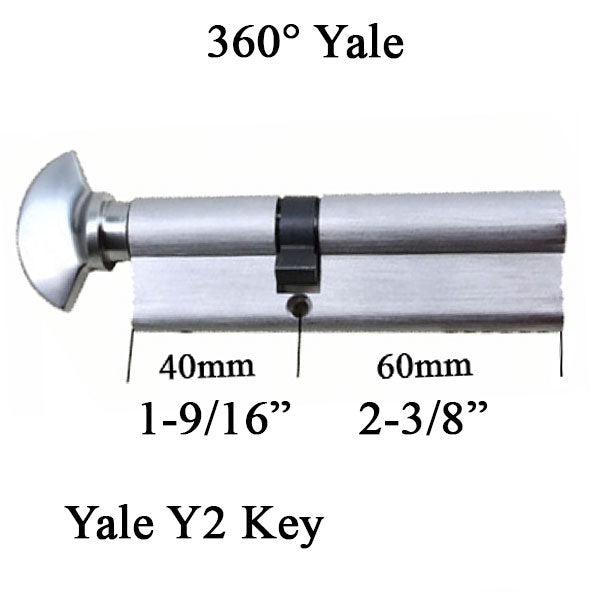 Euro Profile Thumbturn Cylinder – 60/40mm, Yale Y2 Keyway