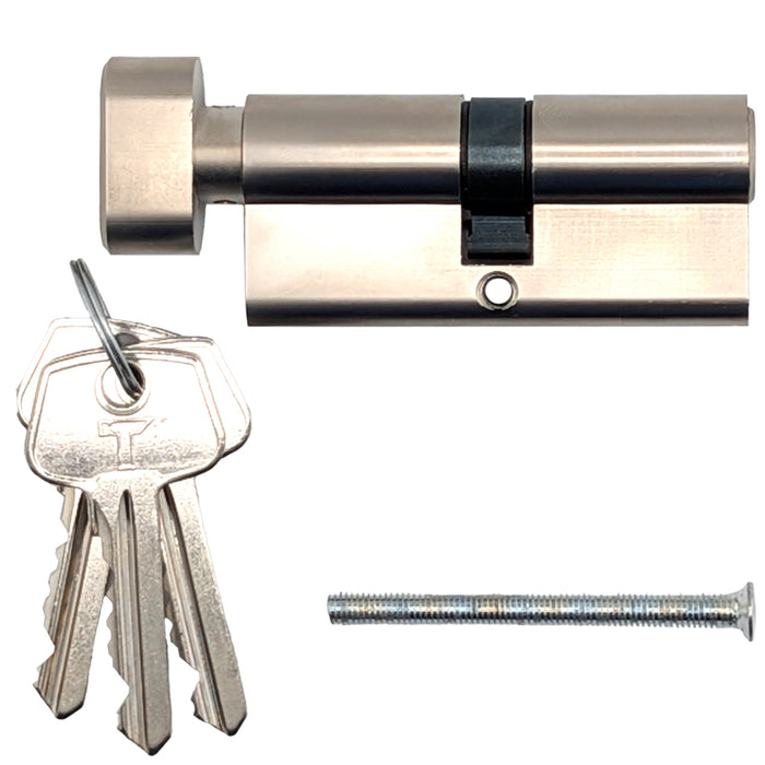 Active Keyed Euro Profile Cylinder – 35/35, Y1 Keyway, Polished Chrome