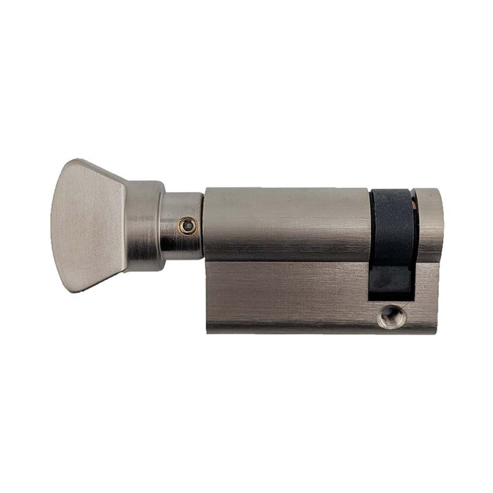 Hoppe 50mm Euro/Profile Half Cylinder – 40.5/10 with 360° Turn and V-Knob
