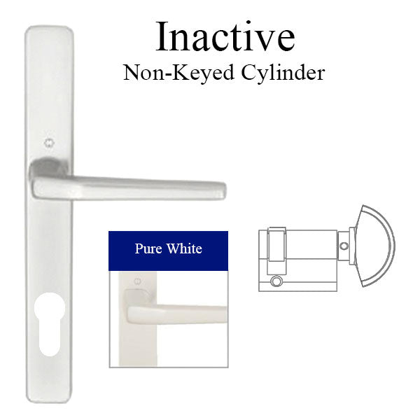 Hoppe Frankfurt Inactive Multipoint Handleset – 92mm PZ, Pure White