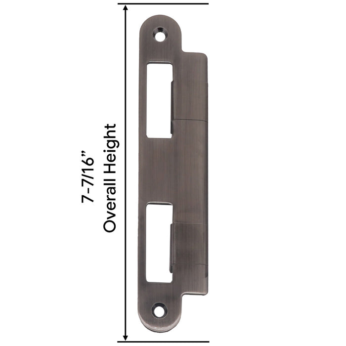 GU/Ferco Strike Plate Kit for 1-3/4" Doors – Antique Nickel