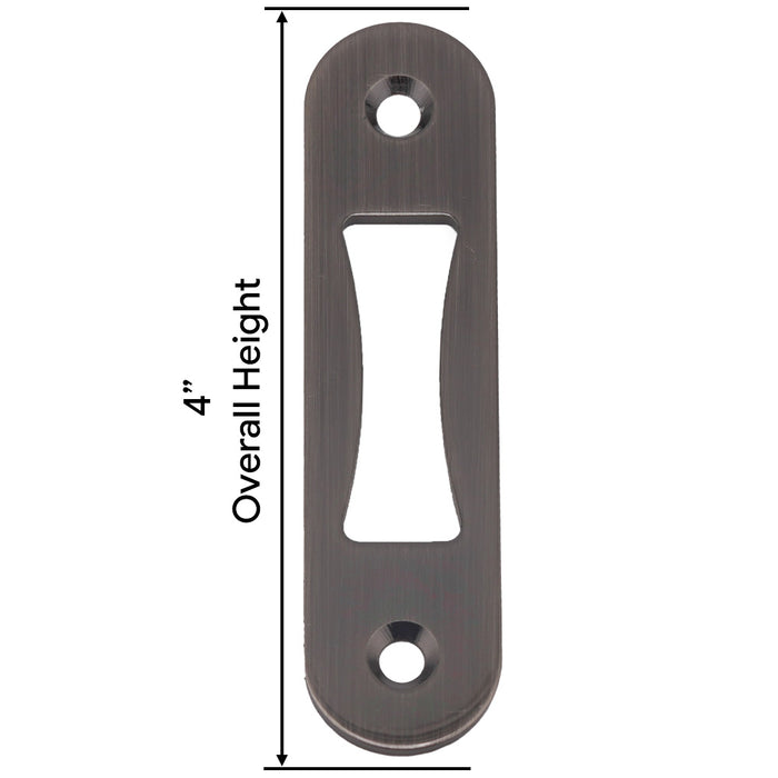 GU/Ferco Strike Plate Kit for 1-3/4" Doors – Antique Nickel