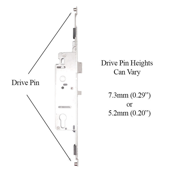 Hoppe HLS9350 Manual Gear for Aluminum Profile Doors – 35mm Backset, 92mm PZ