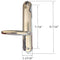 AmesburyTruth 800 Series Regency Active Handleset – B Plate, 92mm PZ