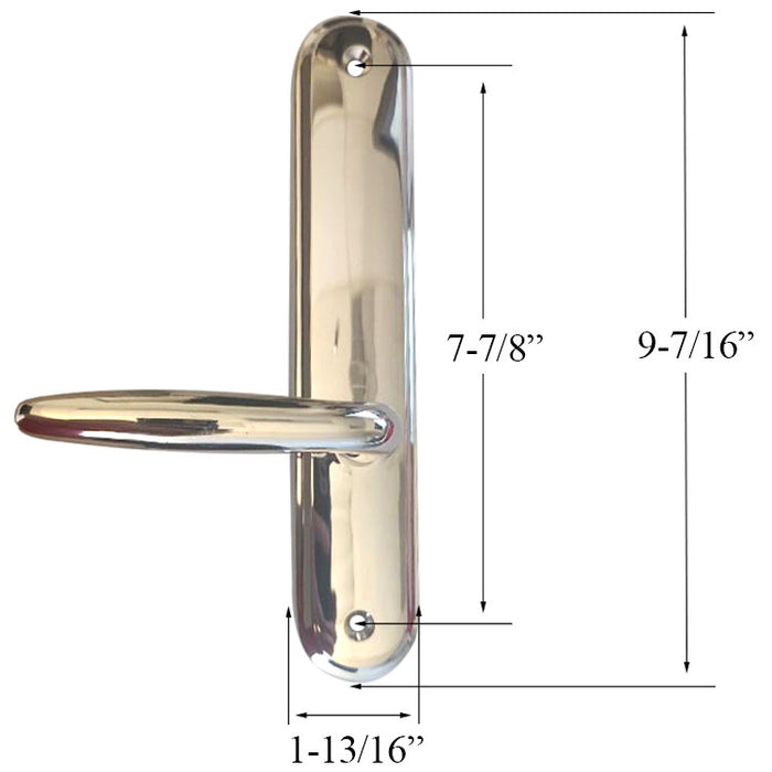 AmesburyTruth 800 Series Regency Active Handleset – B Plate, 92mm PZ