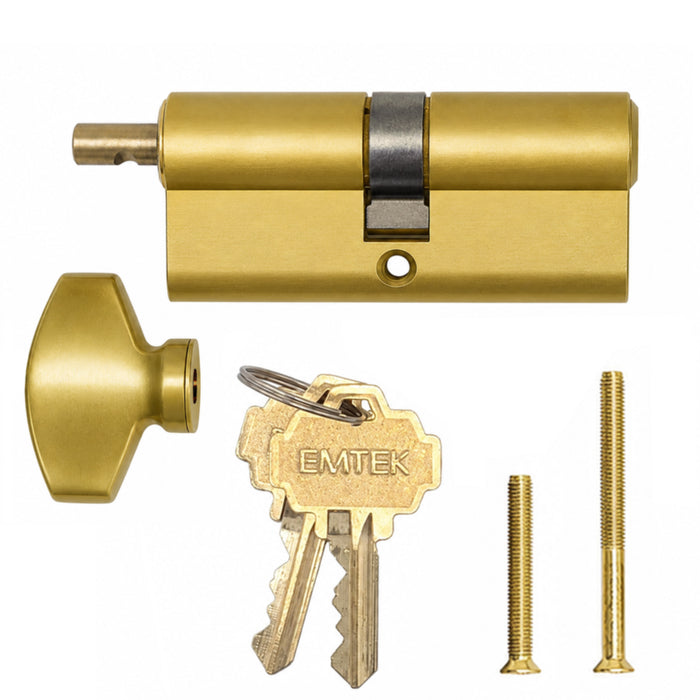 Emtek Euro Cylinder for 2-3/4" Doors – Schlage SC1 Keyway