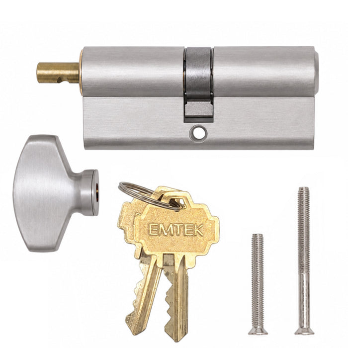 Emtek Euro Cylinder for 2-3/4" Doors – Schlage SC1 Keyway