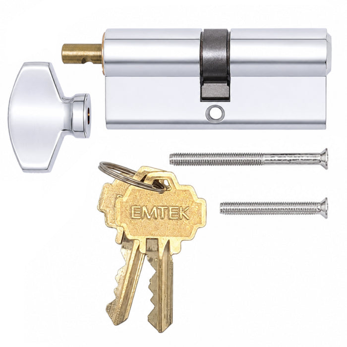 Schlage Euro Cylinder for 1-3/4" Doors – SC1 Keyway, Satin Nickel