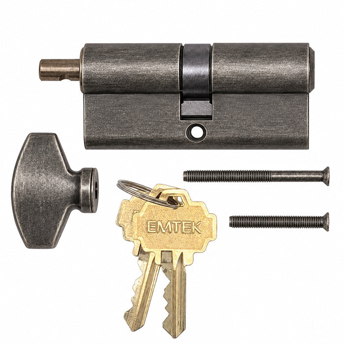 Emtek Euro Profile Cylinder for 2-1/4" Doors – 80mm Length