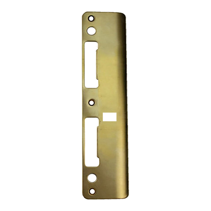 Hoppe Extended Lip Latch and Deadbolt Strike for 2-1/4" Doors – Polished Brass
