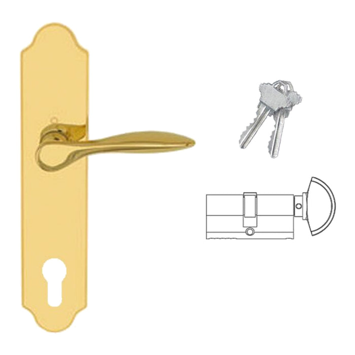 Hoppe New Orleans Active Handleset – 92mm PZ, Oil Rubbed Brass