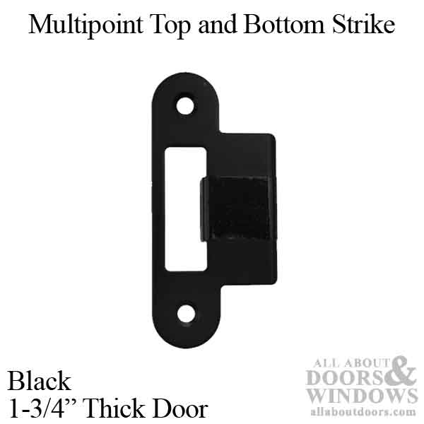 GU/Ferco Multipoint Top & Bottom Strike Plate – 1-3/4" Door, Polished Brass