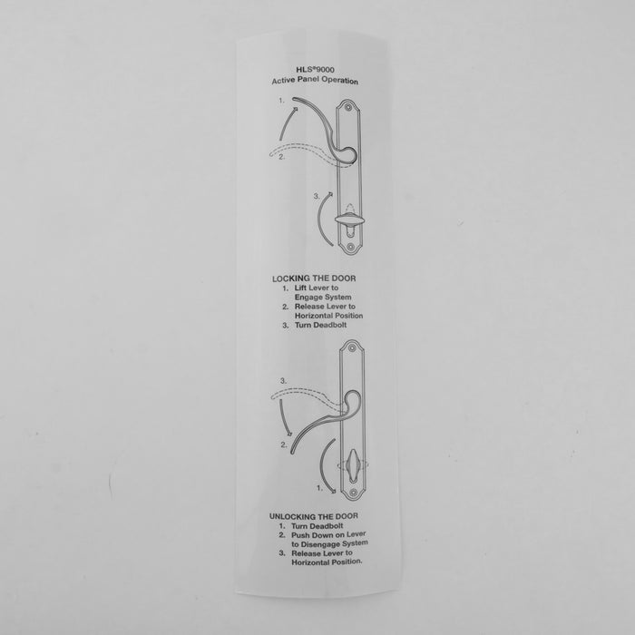 HLS9000 SWD Multipoint Operational Sticker – Left Hand, English