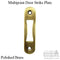 G-U Ferco Multipoint Strike Plate – Radius Corner, Polished Brass