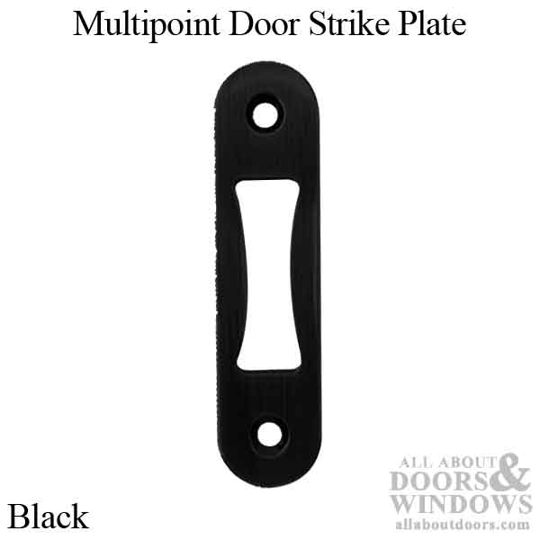 G-U Ferco Multipoint Strike Plate – Lipless Radius Corner, Black ...