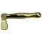 Fuhr Sliding Patio Dummy L-Handle – Right Hand, Bright Brass