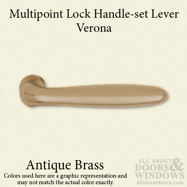 Hoppe Verona M151 Lever Handle – Antique Brass